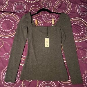 Aritzia Contour Squareneck Hip Longsleeve